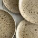 Set of 4 speckled stoneware plates