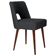 'Shell' chair in dark grey boucle, 1960s