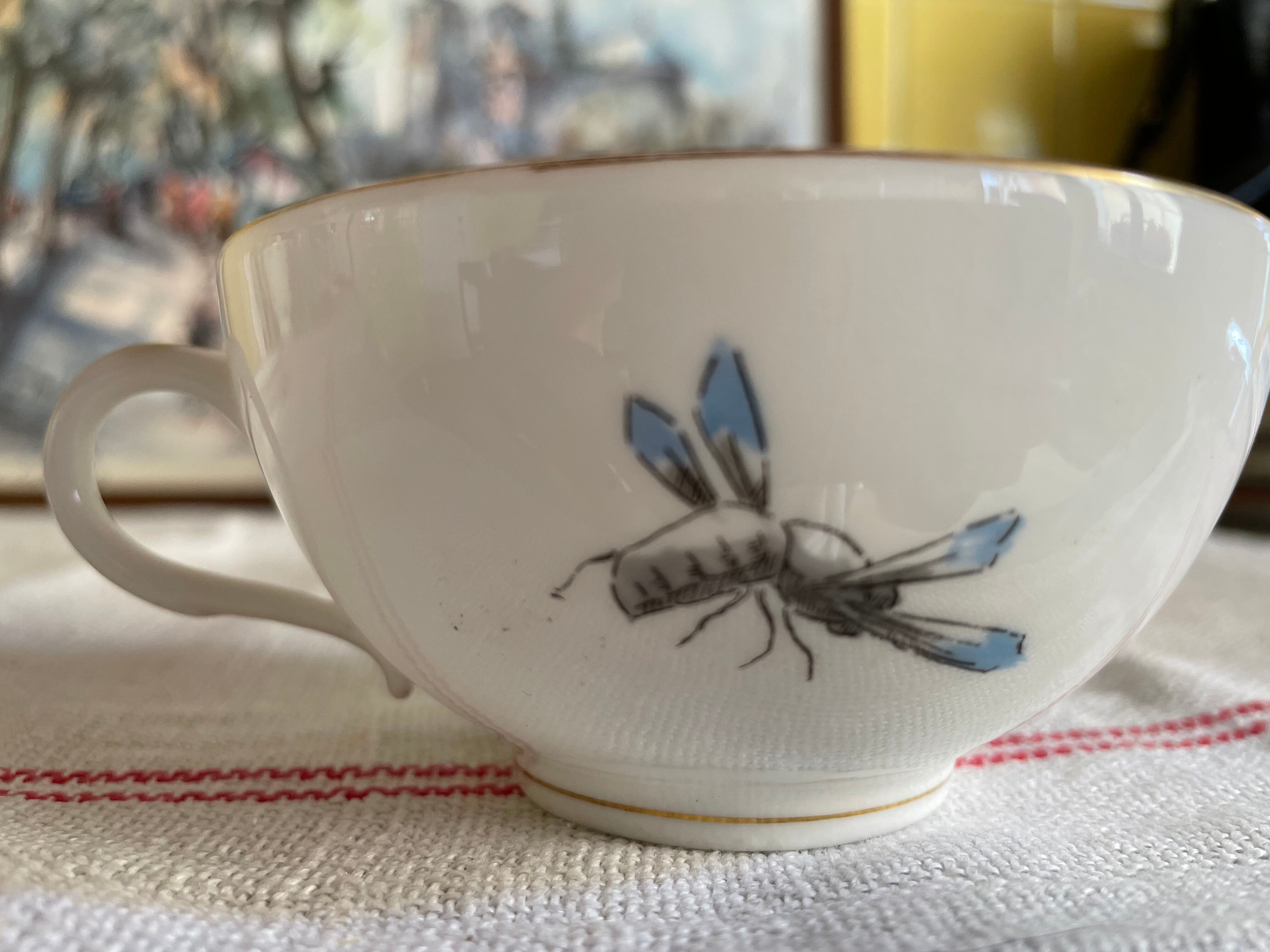 Fine porcelain tea cups