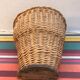 Ancien panier vendange cueillette en osier tressé décoration vintage