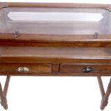Showcase - display - antique Burmese teak jeweller's console
