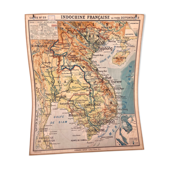 Map 29 - french indochina - pierre deffontaines