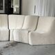 Canapé beige 7 slices vintage
