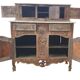 Provencal furniture in finely carved light walnut with wrought ironwork