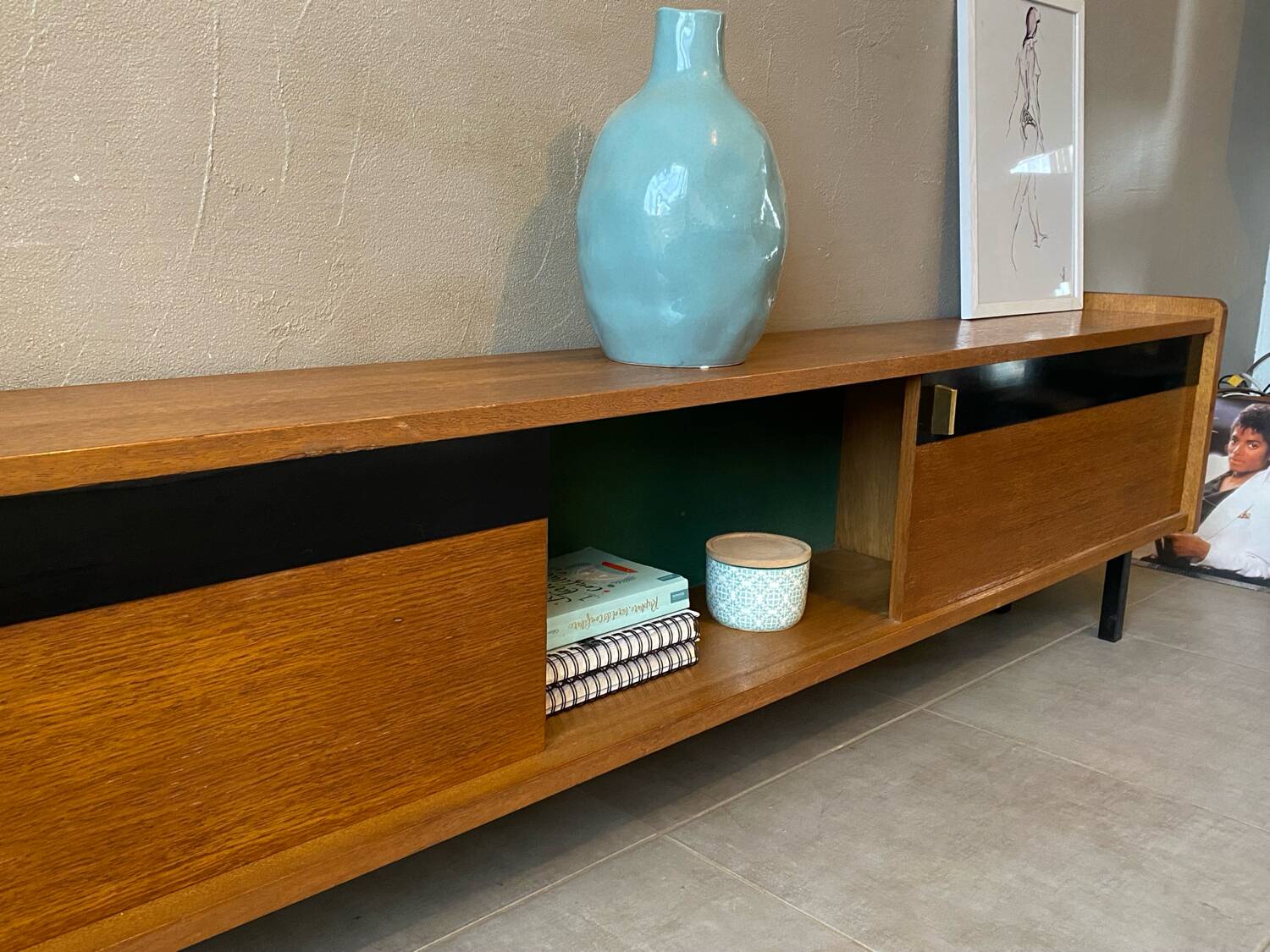 Vintage Maurice Pré attribution sideboard (shallow)