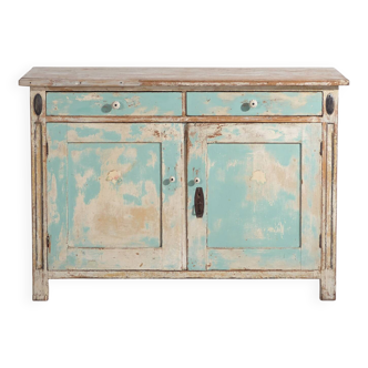 Ancienne commode bleu ciel (c.1920) #20