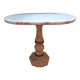 Alabaster pedestal table