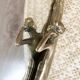 Vintage brass mirror