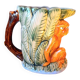 Zoomorphic pitcher in slipware, monkey.
