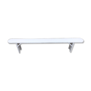 banc ancien en bois blanc