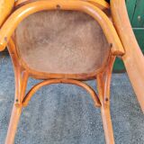 Series of four baumann bistro chairs