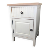 Solid wood bedside table