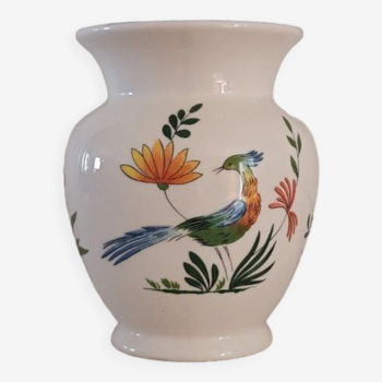Vase Birds of Paradise Gien France