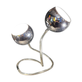 Flexible "snake eye balls" lamp by Goffredo Reggiani, chrome steel 1970s