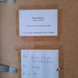 Grand Tableau aquarelle pastel et encre signé Maria Blackey 1997