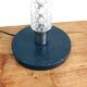 Small Art Deco floor lamp Richard Essig vintage glass and chrome 1960s