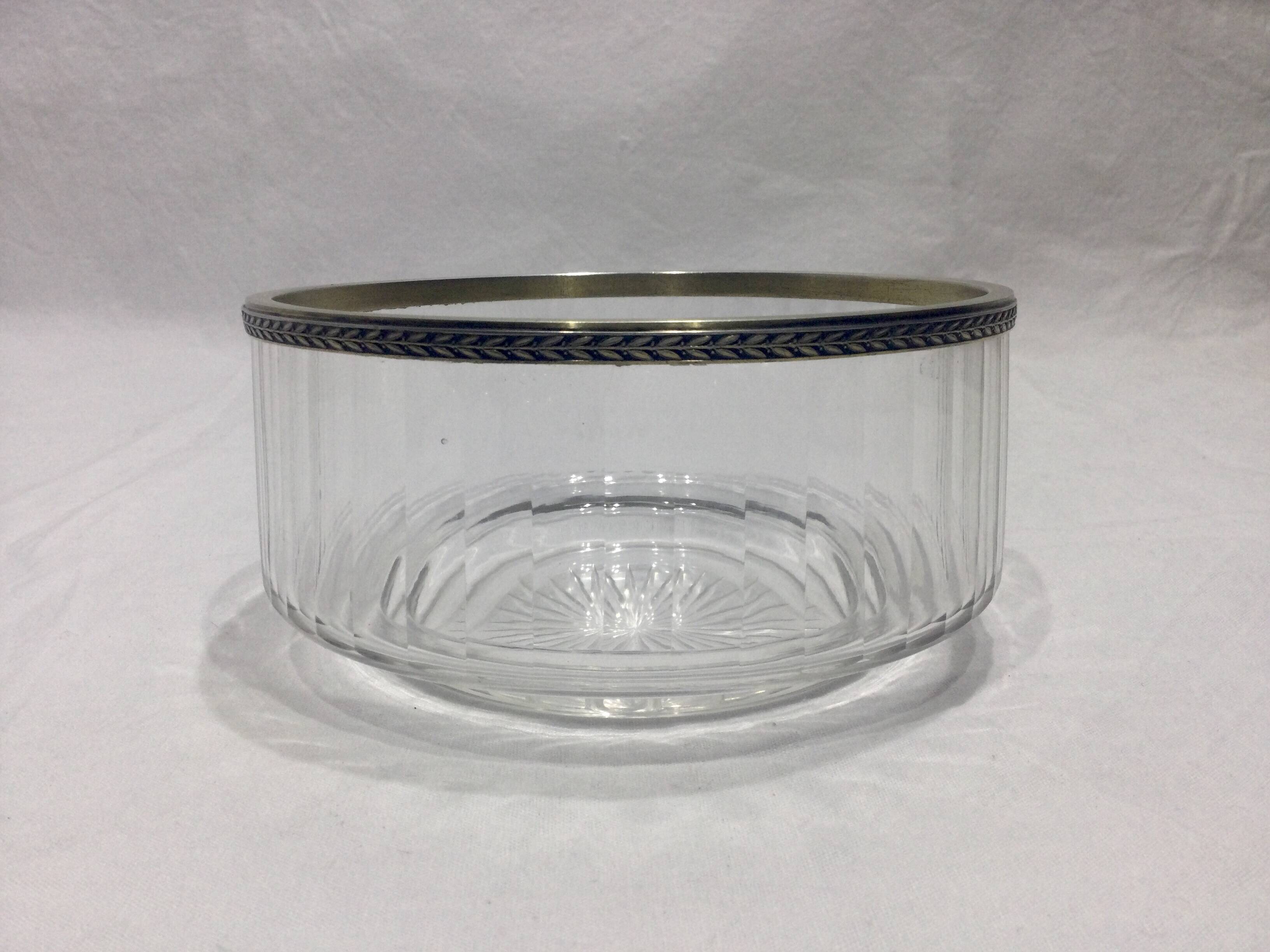 Robert Linzeler - Crystal Bowl and Vermeil