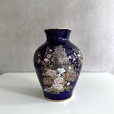 Cobalt blue vases collection, mid-century porcelain vases, vintage interior