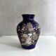 Cobalt blue vases collection, mid-century porcelain vases, vintage interior