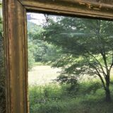 Antique mercury mirror. (Fireplace mirror)