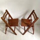 Pair of vintage child folding chairs