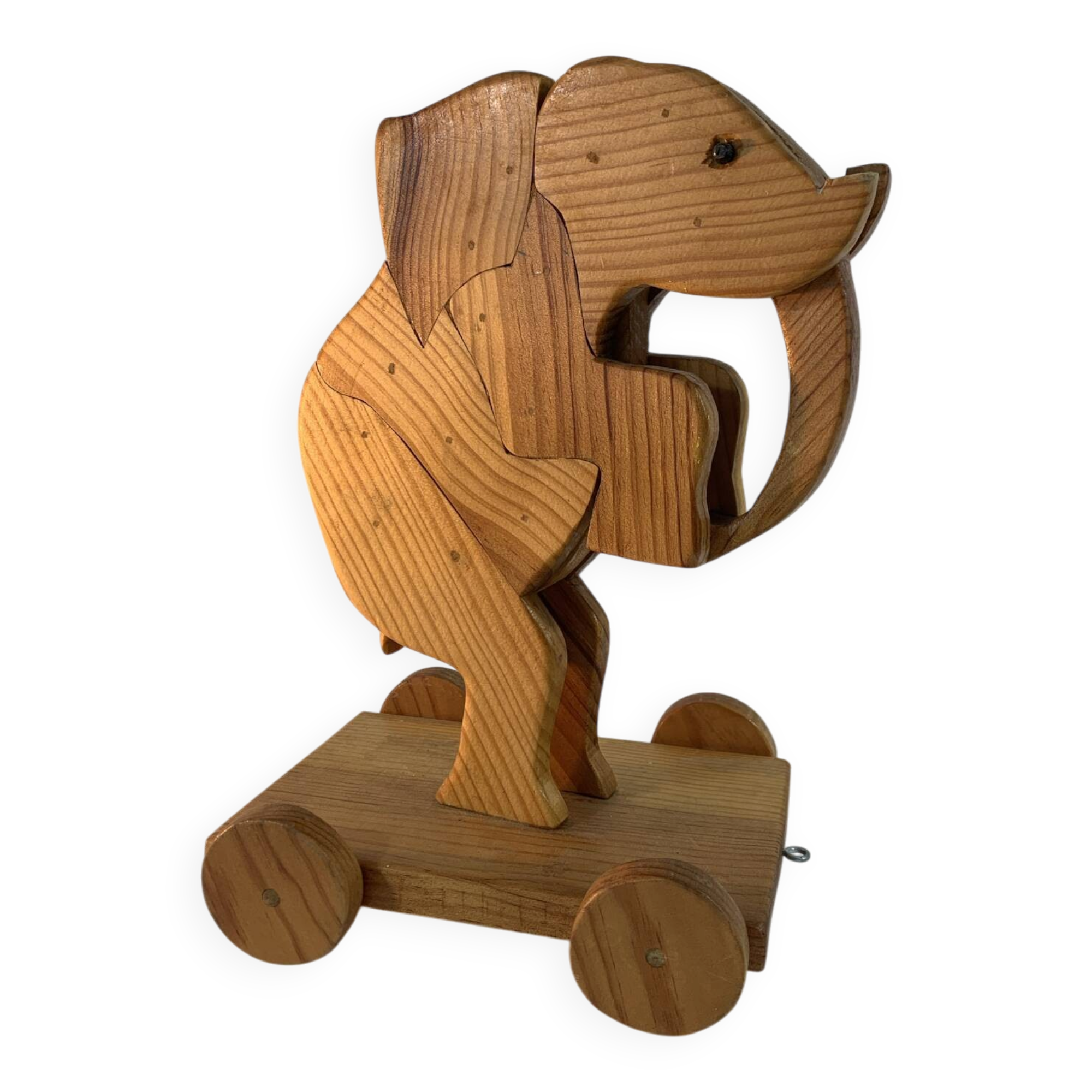 Jouet à tirer Éléphant en bois