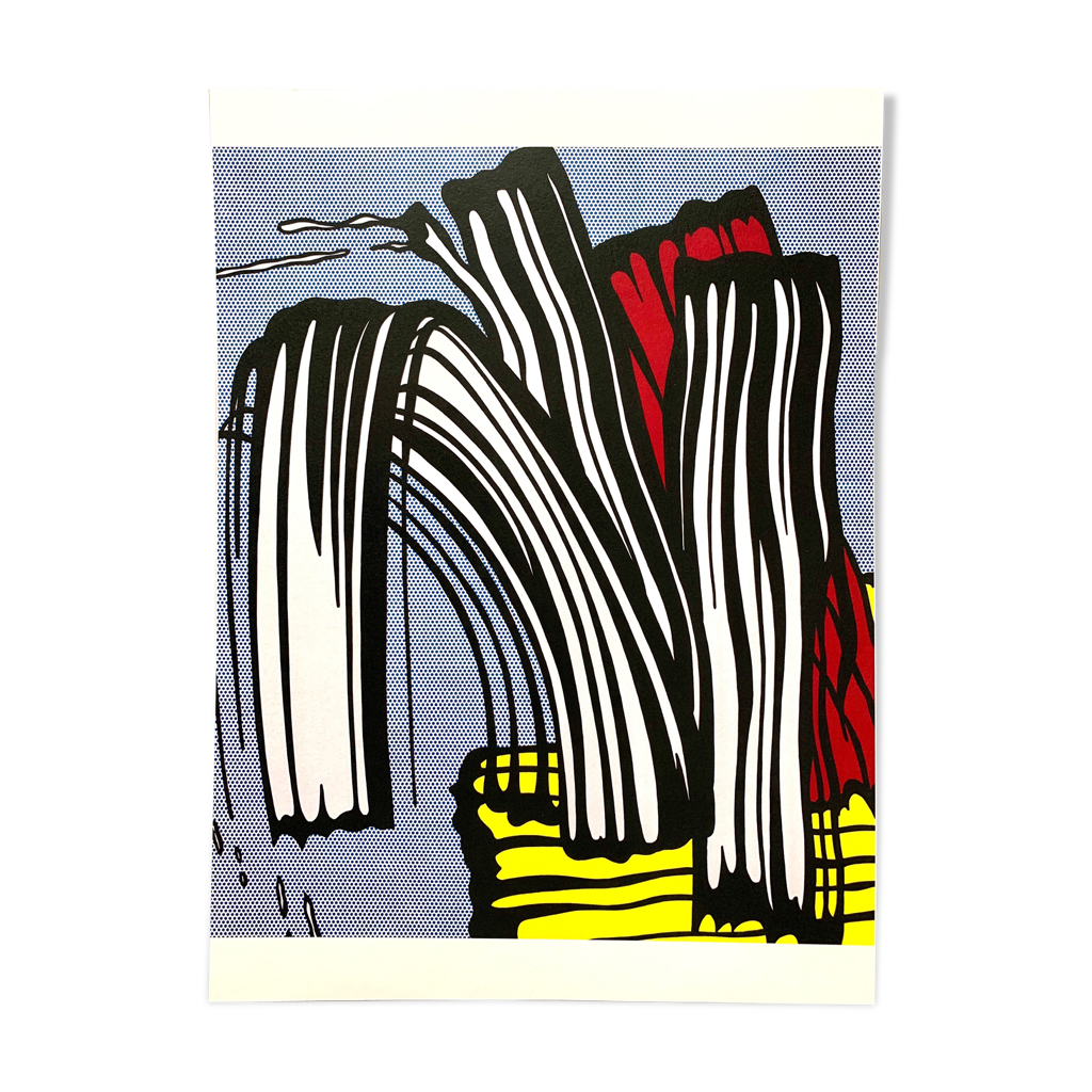Impression lithographique pop art roy lichtenstein "little big painting ...