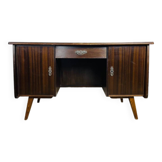 Vintage Scandinavian mahogany desk