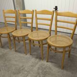 4 chaises Baumann modèle Anteuil 1986
