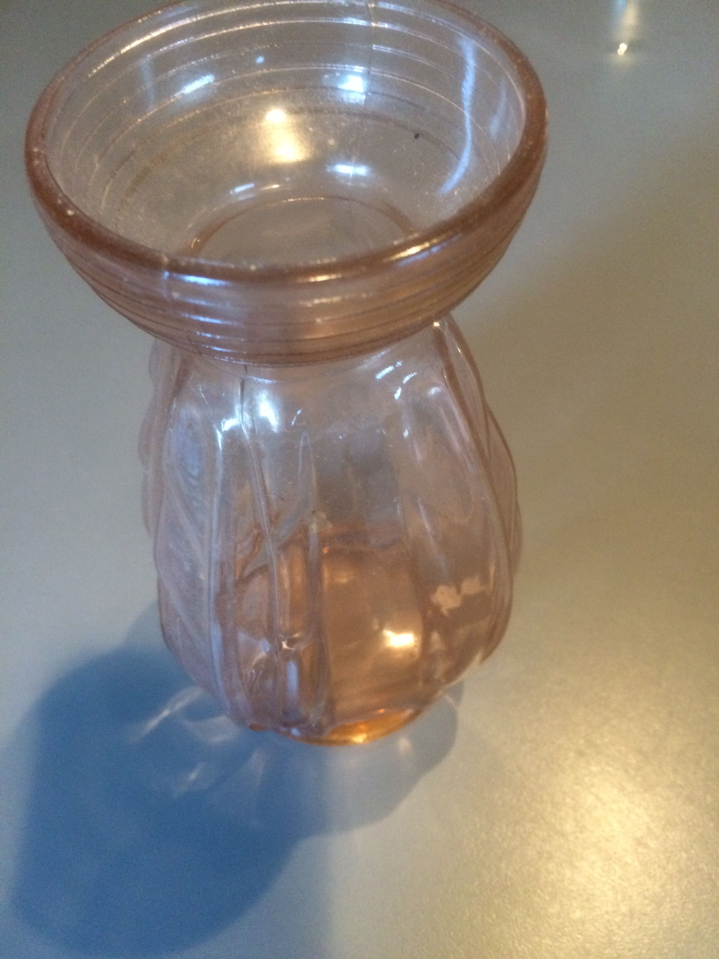 Pink hyacinth vase