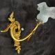 Art Nouveau Bronze Brass Wall Lights Louis XV Style