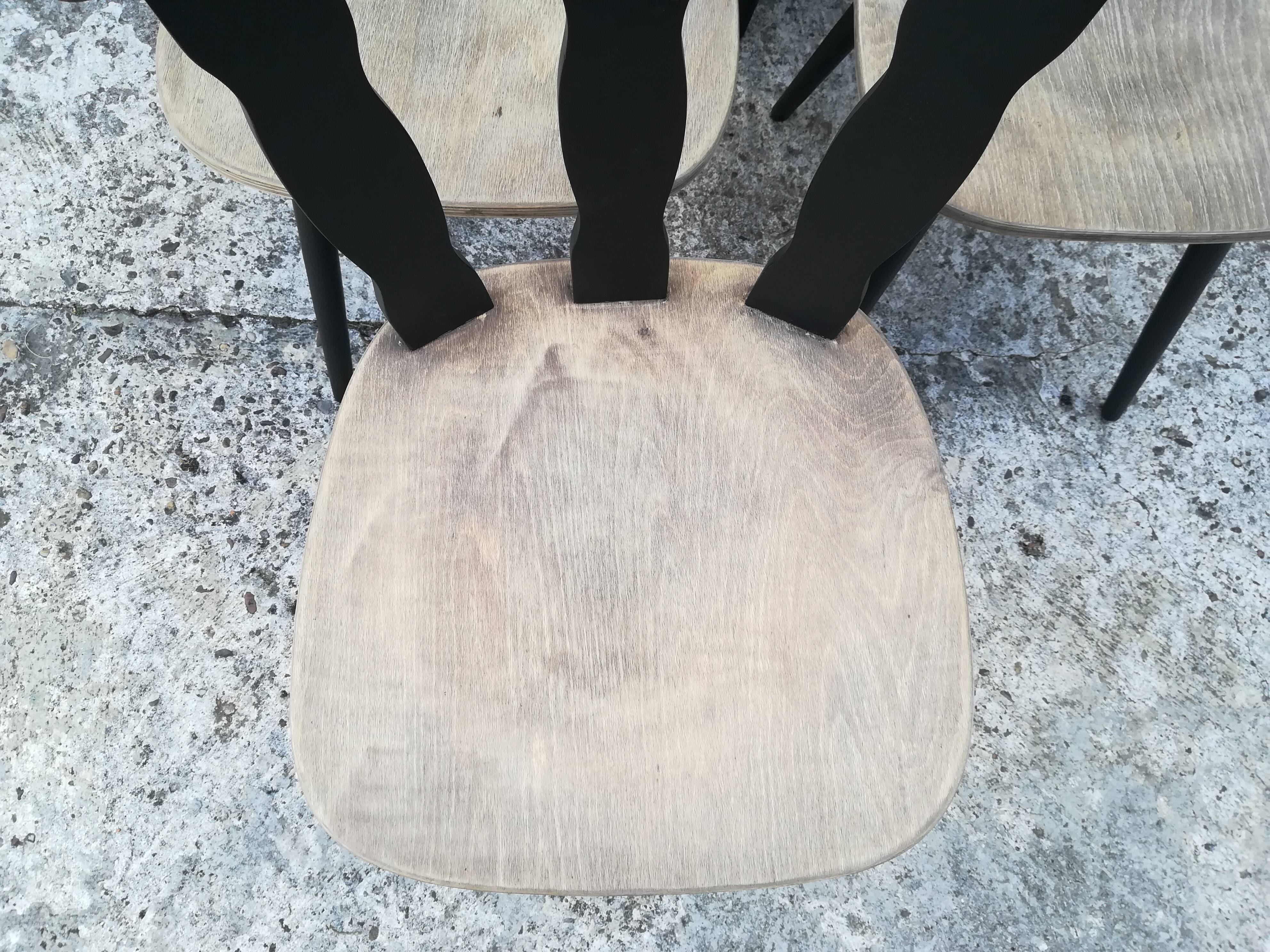 Lot of 12 bistro chairs