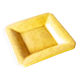 Yellow ceramic ashtray/trinket dish