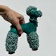 Spaghetti Green Ceramic Poodle Dog