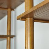Handmade wooden bookshelf, 1960s