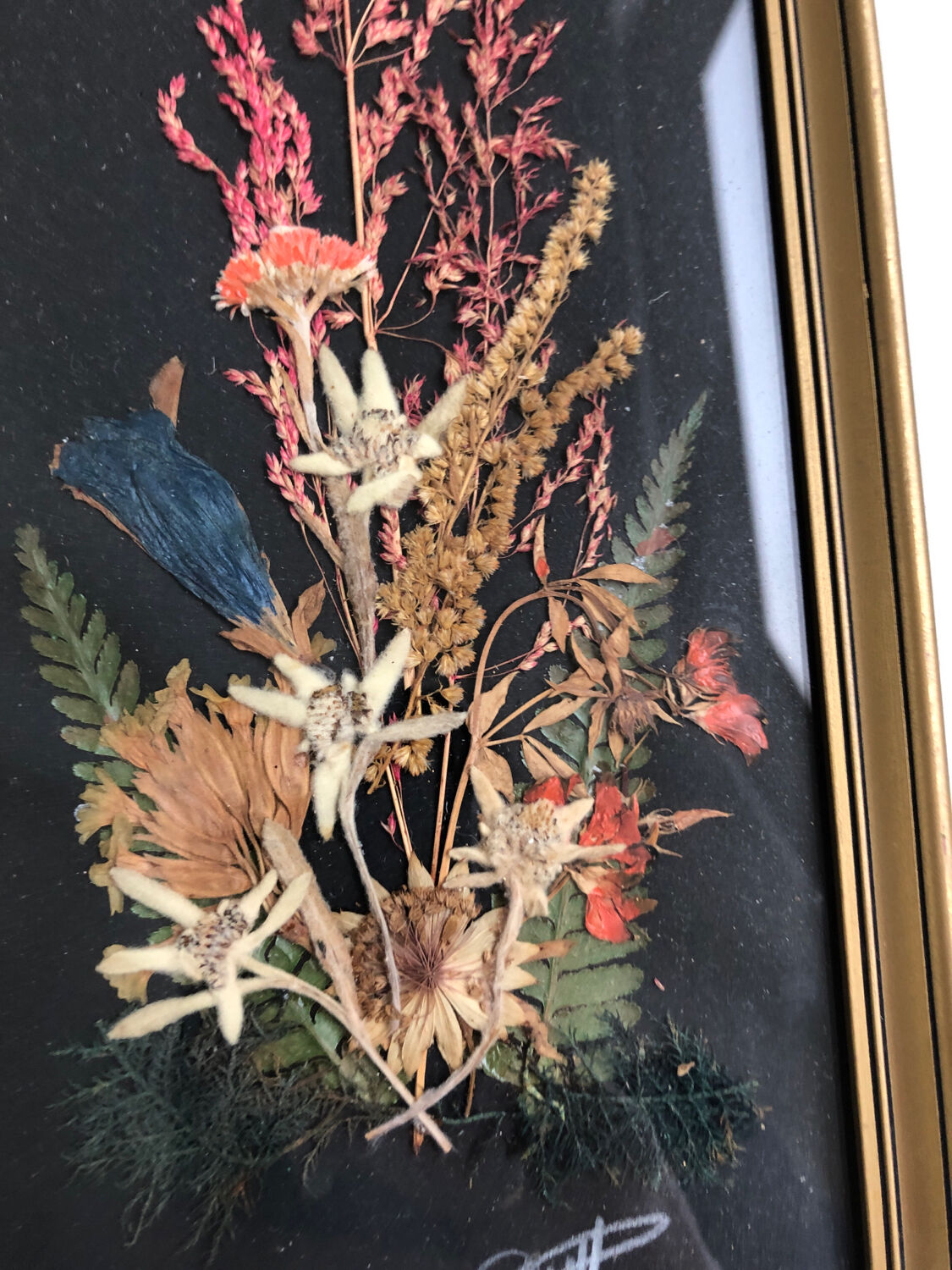 Natural flower frame