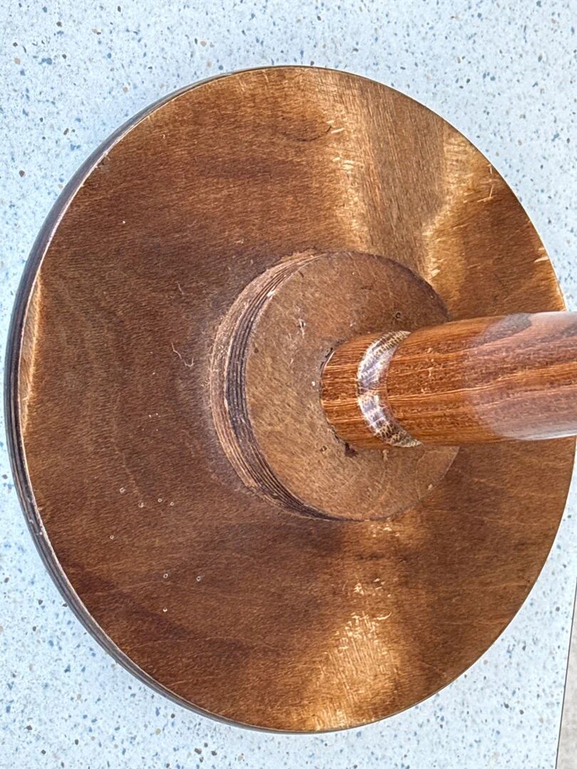 Sellette tripode vintage en bois