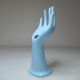 Vintage blue ceramic hand