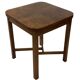 Art Deco side table walnut wood design 30's