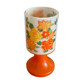 Flower glass lamp foot