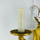 Bronze wall light with rococo style Louis XV pendants.