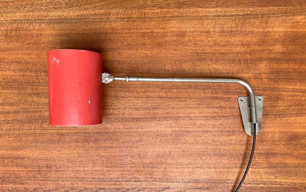 German minimalist wall lamp from the mid-century by Hala, 1960s.