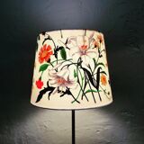 Mid-Century Modern Table Lamp in Brass with Vintage Gucci Shade