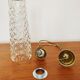 Ensemble de 4 lampes suspendues en verre cristal