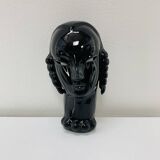 Art Deco ceramic head by Eduard Hermanutz, Villeroy & Boch, mask