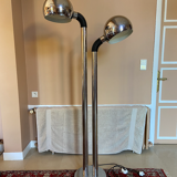 Floor lamp balls chrome 1970 italian