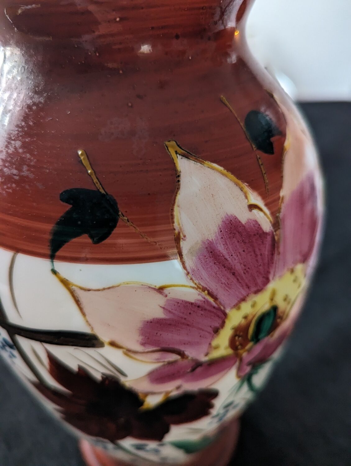 Pair of opaline vase