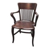 Antique English Mahogany Desk Chair, early 1900s