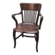 Antique English Mahogany Desk Chair, early 1900s