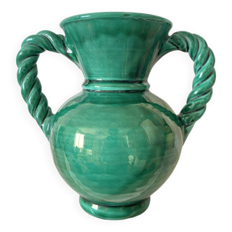 Twisted Vallauris vase from the 1950s.